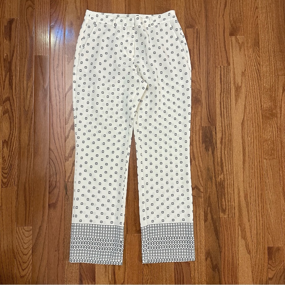 ASOS ~ Petite Off White Pant with Geometric Print